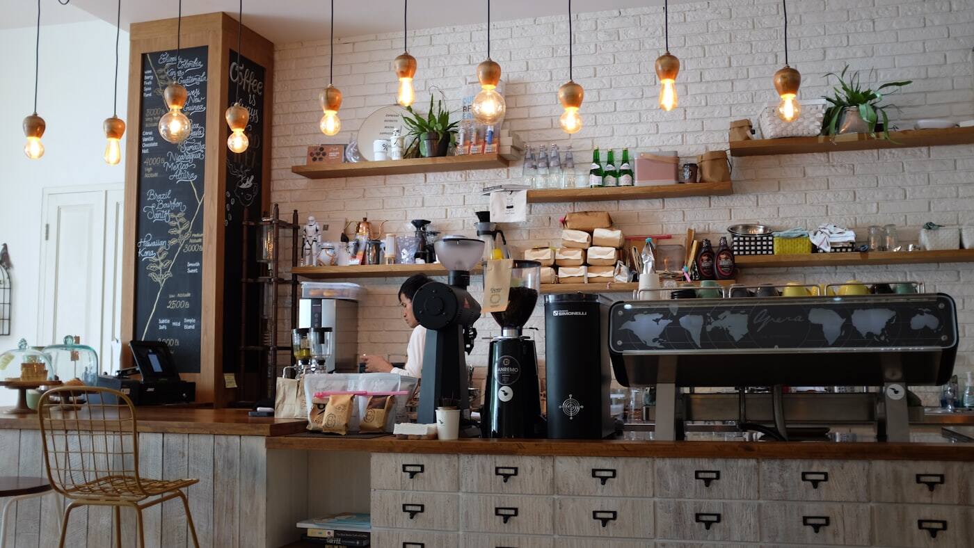 Freshly roasted coffee beans